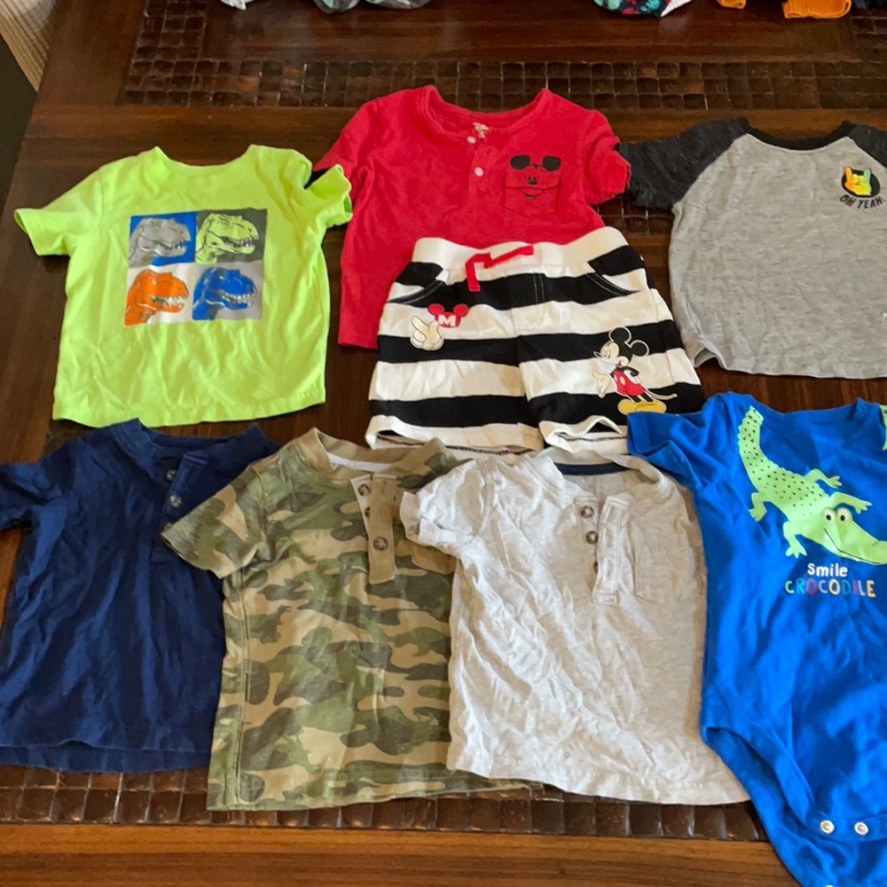 (7) 18 M boys shirts plus one shorts